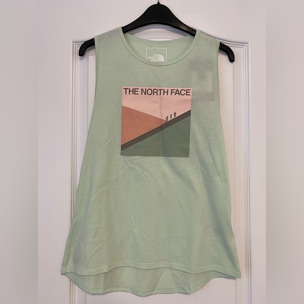 BNWT The North Face tank top, mint green size small